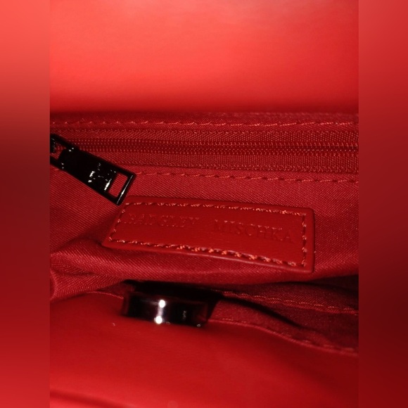 Badgley Mischka Red Mini Quilted Bag NWT - Picture 5 of 6